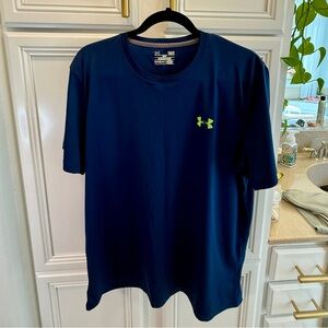 Under Armour HeatGear Performance Tee – Navy Blue – Size Large
